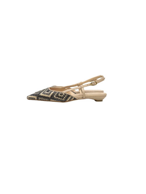 slingback Serena raffia