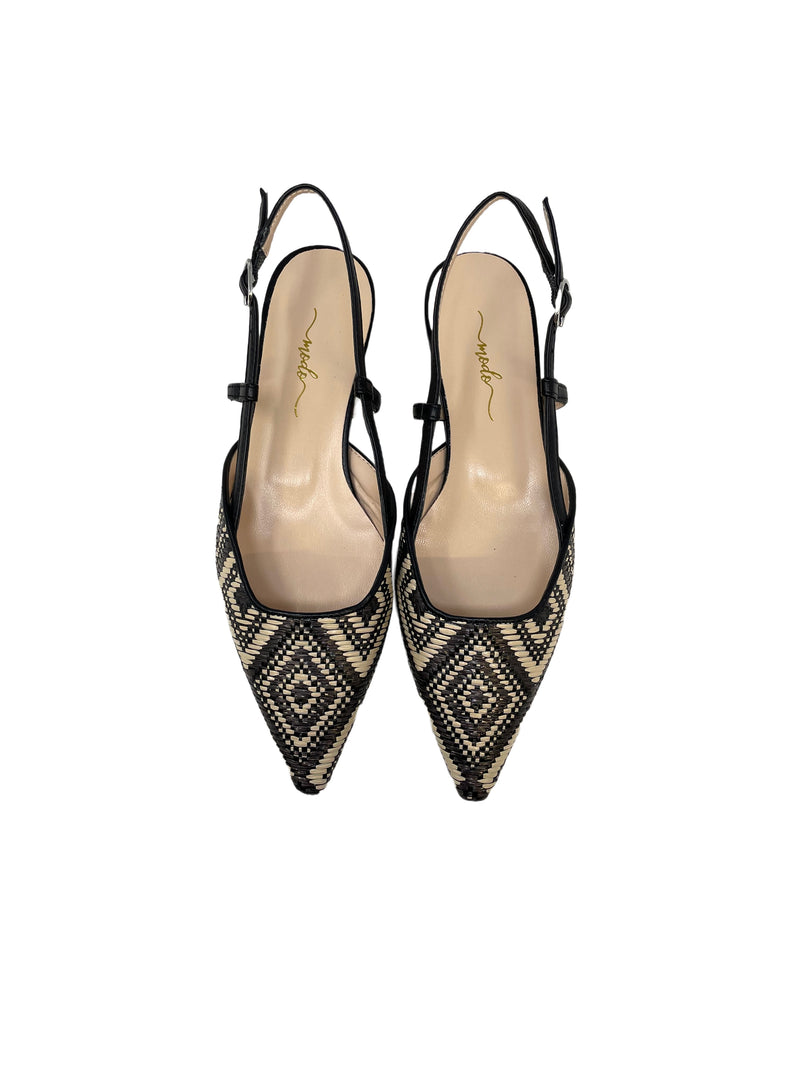 Slingback Serena raffia